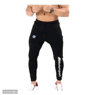 Bmw Black sports trackpant for Men