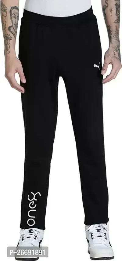 Classic Polyester Solid Track Pants for Men, Pack of 1-thumb0