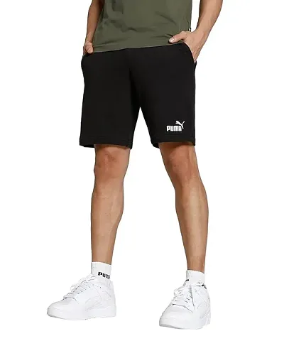 Classic Polyester Solid Shorts for Men