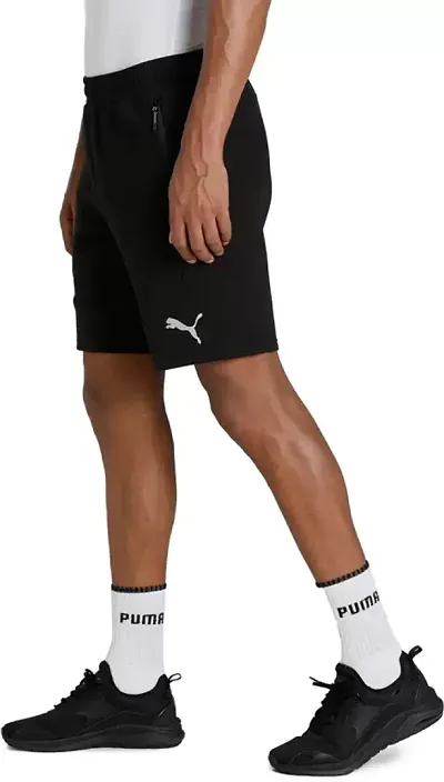 Classic Polyester Solid Shorts for Men
