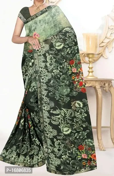 Fancy Chiffon Saree with Blouse Piece for Women