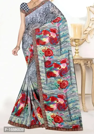 Fancy Chiffon Saree with Blouse Piece for Women