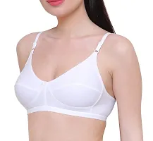 INNER TOUCH Women Cotton Blend & Cotton Non Padded Non-Wired Regular Bra (INT-1048-38B_White_38 B)-thumb3