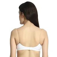 INNER TOUCH Women's Cotton Non-Padded Wire Free Regular Bra (INT-1174_White_30)-thumb3