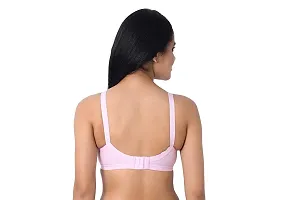 INNER TOUCH Women's Ultra Cotton Hosiery Non-Padded Non-Wired Broad Strap Full Coverage Regular Bra (Pink_32C)-thumb3