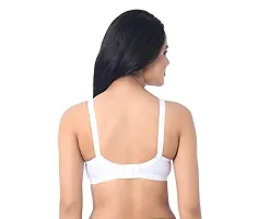 INNER TOUCH Women's Ultra Cotton Hosiery Non-Padded Non-Wired Broad Strap Full Coverage Regular Bra (White_36D)-thumb3