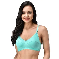 INNER TOUCH Women's Hosiery Non-Padded Wireless Seamed Everyday Bra (Pack of 3, Multicolor)-30B-thumb1