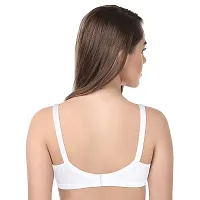 INNER TOUCH Women's Cotton Non-Padded Non-Wired Broad Strap Full Coverage Bra (b, 44) White-thumb2