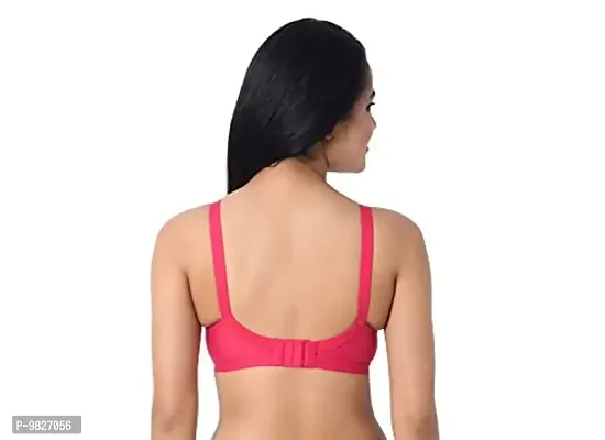 INNER TOUCH Women's Cotton Non-Padded Wire Free Everyday Broad Strap Bra (Combo of 3)-thumb5