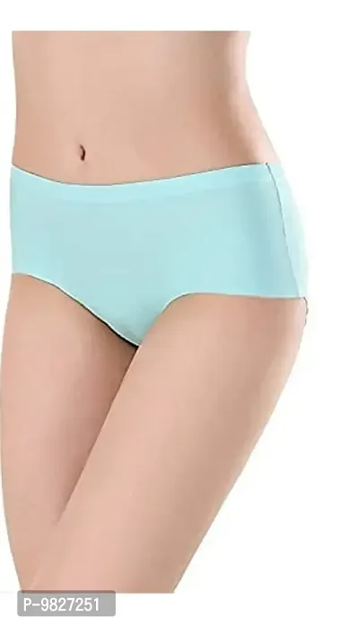 INNER TOUCH Women's and Girl Seamless No Show,Hipster Ice Silk Panties (Pack of-2)-thumb2