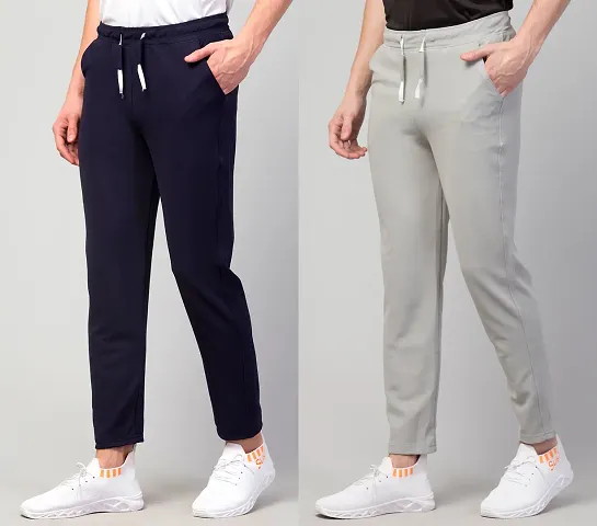 Comfortable Polycotton Regular Track Pants For Men 