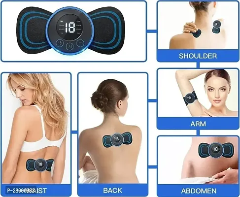 Mini Neck Massager Electric Butterfly Design Muscle Stimulator Back Cervical Massager for Shoulder Waist Arm Pain Relief-thumb0