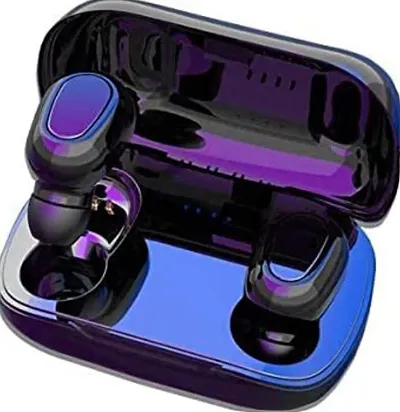 KPDP in-Ear TWS Bluetooth L-21 Earbuds Bluetooth Headset with Chaging Case (with Mic)