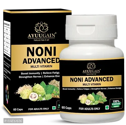 Ayuugain Noni Advanced Multivitamin Capsule | Boosts Immunity, Stamina, Strength With Natural Herbs