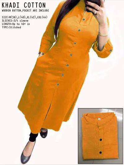 Best Selling Cotton Solid Straight Kurti