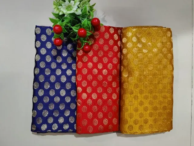 Pack of 3 Brocade Blouse Fabric