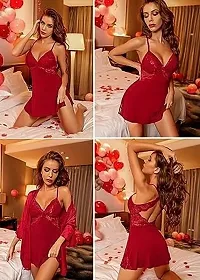 Cosnic babydoll honeymoon dress for women hot nighty for bridal-thumb2