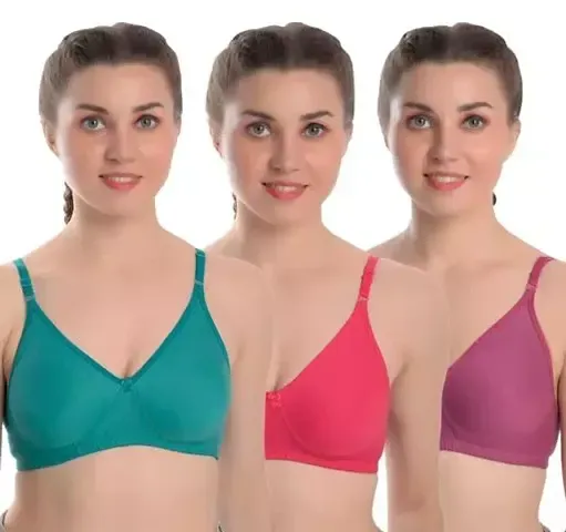 Women Stylish Polycotton Solid Bras