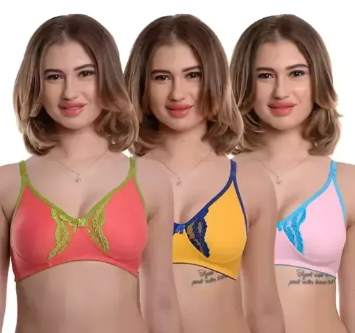 Stylish Solid Bras For Women combo