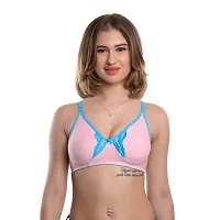 Stylist Cotton Non Padded Bras For Women Pack Of 3-thumb1