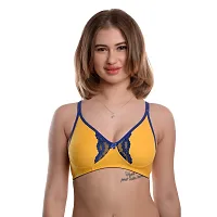 Stylist Cotton Non Padded Bras For Women Pack Of 3-thumb2