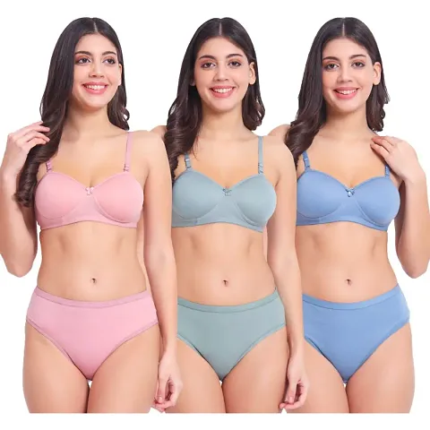 Fancy Lingerie Sets For Women Pack Of 3