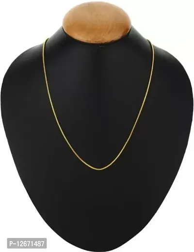 Gold Plated Chain With High Gold Polish for Men  Women-thumb2