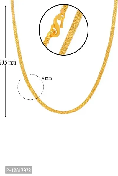 Most Popular Beautiful Mat Design Golden Light Gold Plated Copper Chain-thumb3