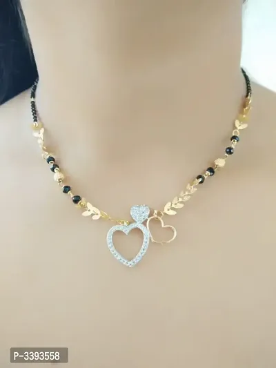 Beautiful Brass American Diamond Mangalsutra for Women