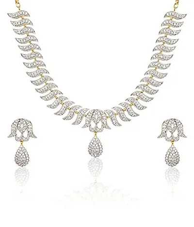 Trendy Designer American Diamond Alloy Jewellery Sets