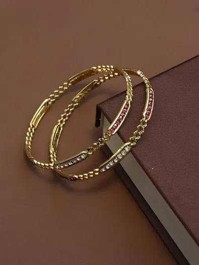 Gold Plated Beautiful Bangles For Womens