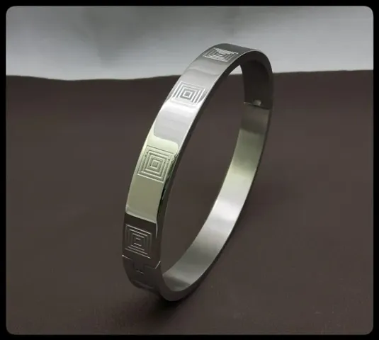 Silver Plated Alloy Bangles For Women and Man