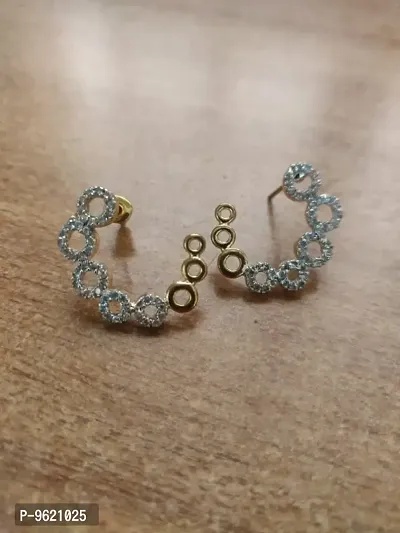 Elegant Brass Earrings for Women-thumb0