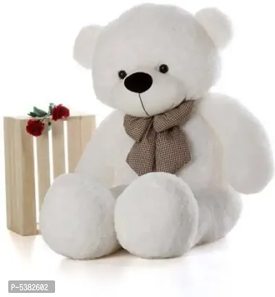 Stylish White Fur Filled with Pure Fiber Teddy Bears For Kids-thumb0