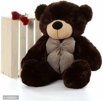 Stylish Chocolate Fur Filled with Pure Fiber Teddy Bears For Kids-thumb0