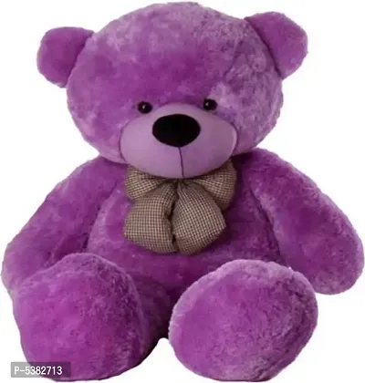 Purple Fur Filled With Pure Fiber Teddy Bear ( 3 Feet )