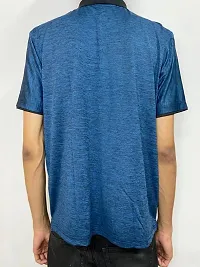 Blue Grindle Dryfit Polo Neck T-Shirt-thumb1