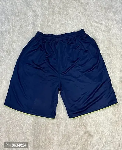 Navy Blue Active Dryfit Shorts-thumb2