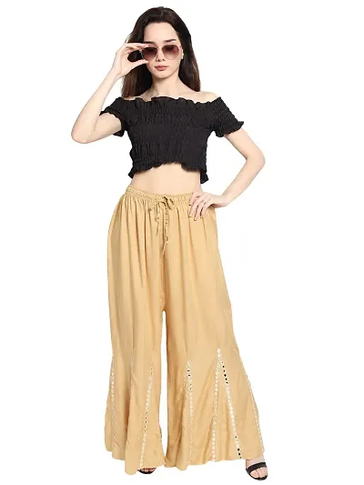 Trend for You Rayon Sharara Palazzo Pant