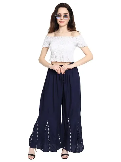 Trend for You Rayon Sharara Palazzo Pant