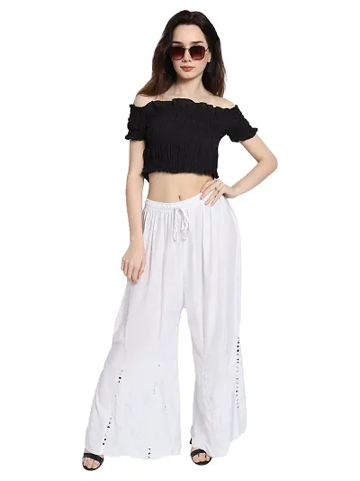 Trend for You Rayon Sharara Palazzo Pant