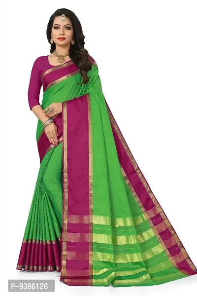 Cotton silk saree fancy daily wear saree-thumb0