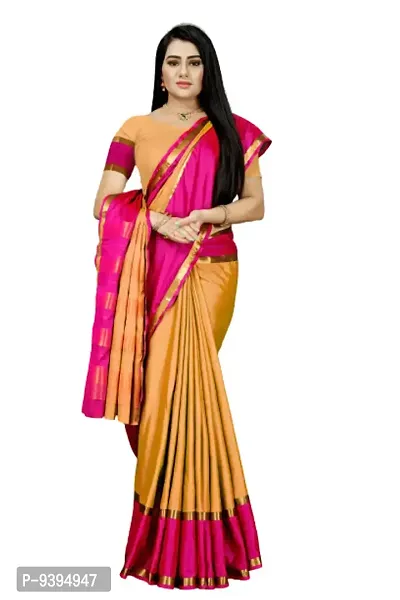 Cotton Silk Fancy Latest Daily Wear Designer Saree-thumb0