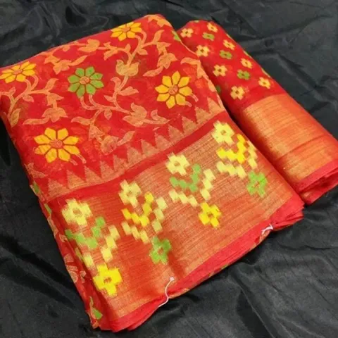 Soft Cotton Sarees With Blouse Piece