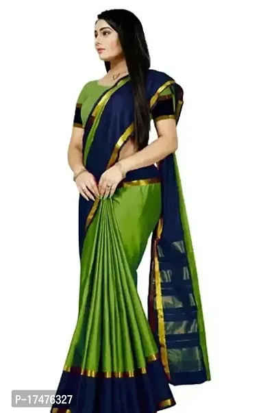 Cotton Sarees With Blouse Piece-thumb0