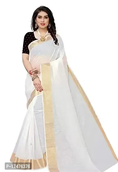 Cotton Sarees With Blouse Piece-thumb0