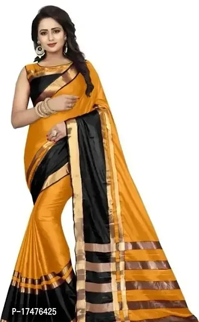 Cotton Sarees With Blouse Piece-thumb0