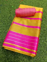 Art Silk Sarees With Blouse Piece-thumb1