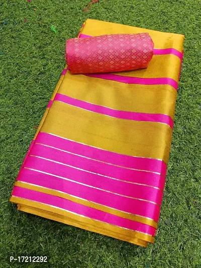 Art Silk Sarees With Blouse Piece-thumb2