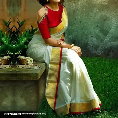 Beautiful Cotton Saree with Blouse piece-thumb0